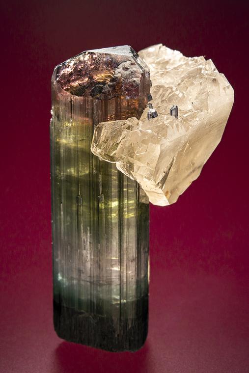 ELBAITE with QUARTZ