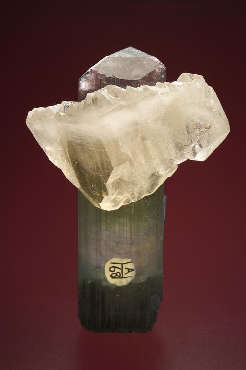ELBAITE with QUARTZ