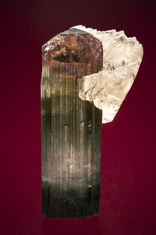 ELBAITE with QUARTZ