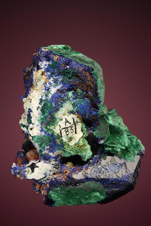 MALACHITE after AZURITE with AZURITE