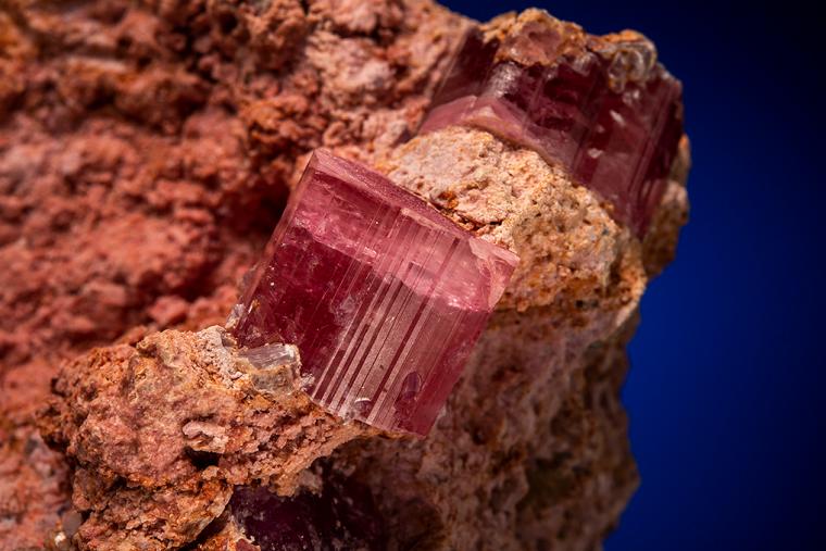 ELBAITE with COLUMBITE