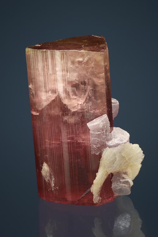 ELBAITE with LEPIDOLITE and ALBITE var. Cleavelandite
