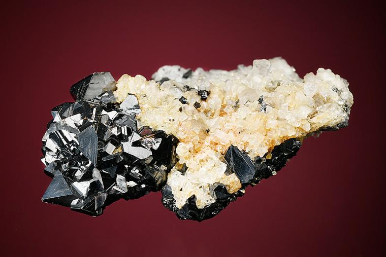 SPHALERITE with CALCITE