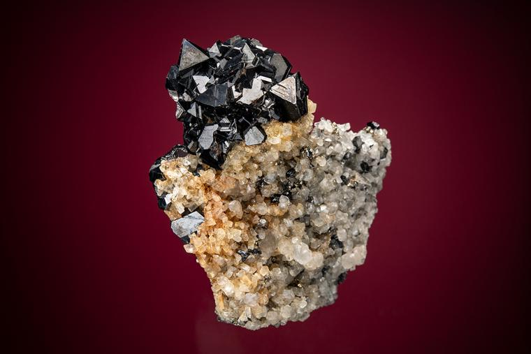 SPHALERITE with CALCITE