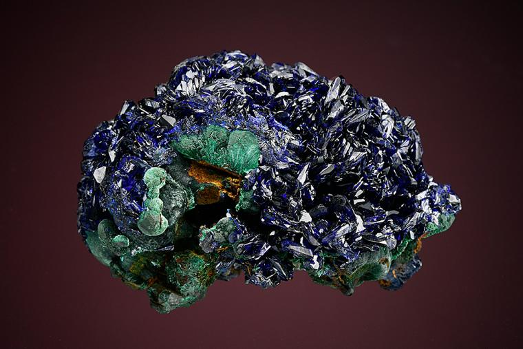 AZURITE on MALACHITE