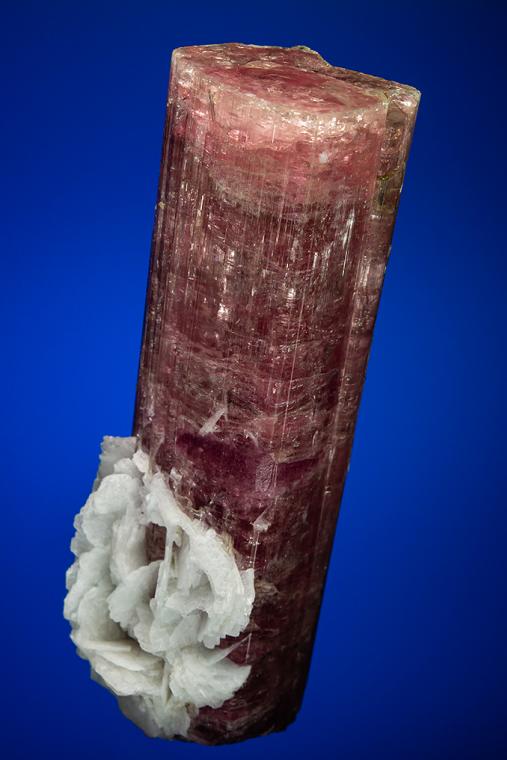 ELBAITE with ALBITE var. Cleavelandite (repaired)