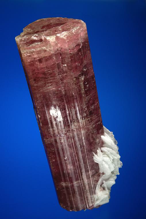 ELBAITE with ALBITE var. Cleavelandite (repaired)