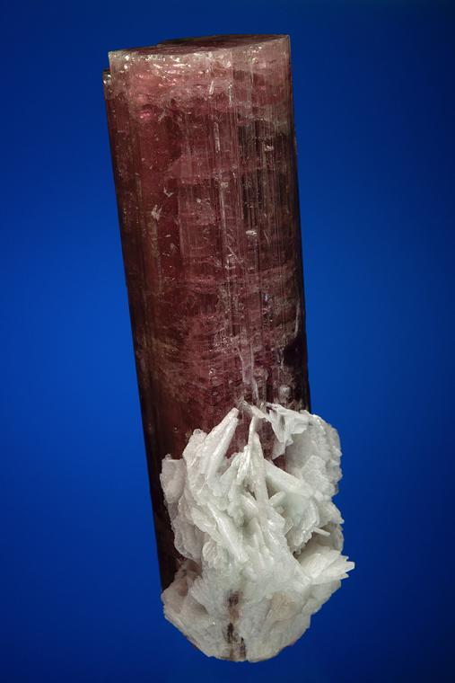 ELBAITE with ALBITE var. Cleavelandite (repaired)