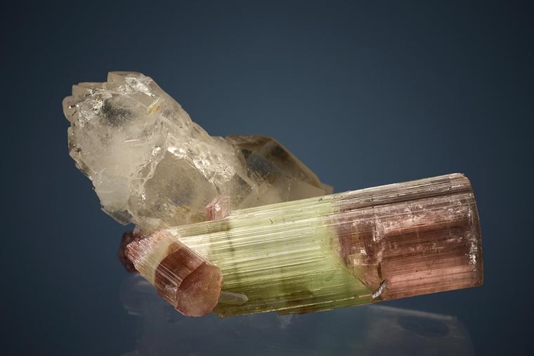 ELBAITE with QUARTZ