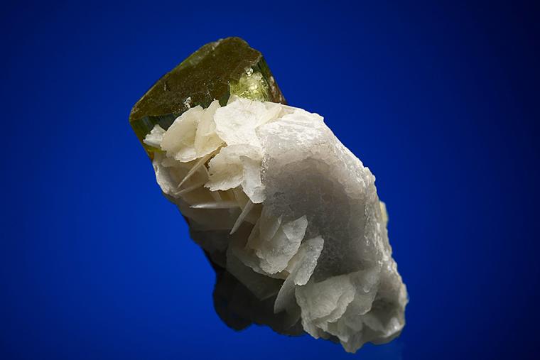 ELBAITE with CALCITE and MICROCLINE