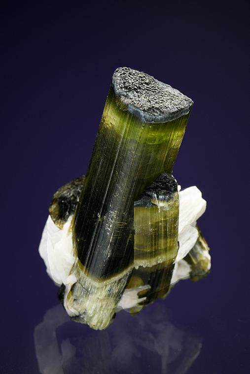 ELBAITE with MICA and ALBITE var. Cleavelandite
