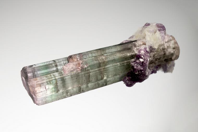 ELBAITE with LEPIDOLITE and ALBITE var. Cleavelandite