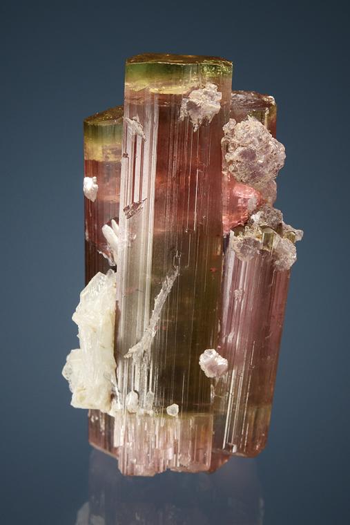 ELBAITE with LEPIDOLITE and ALBITE var. Cleavelandite