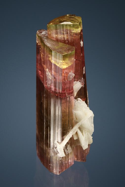 ELBAITE with LEPIDOLITE and ALBITE var. Cleavelandite