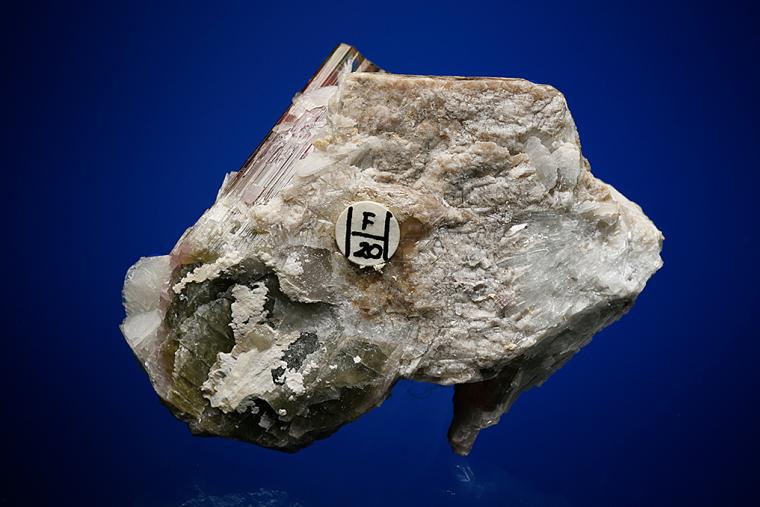 ELBAITE with ALBITE var. Cleavelandite, MICROCLINE and LEPIDOLITE
