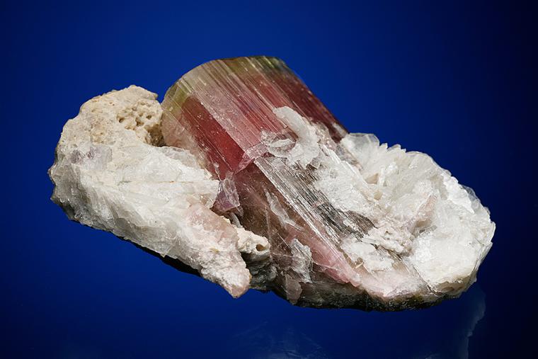 ELBAITE with ALBITE var. Cleavelandite, MICROCLINE and LEPIDOLITE