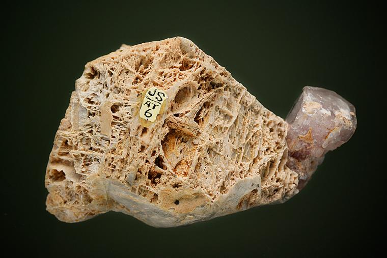 APATITE with QUARTZ on MICROCLINE