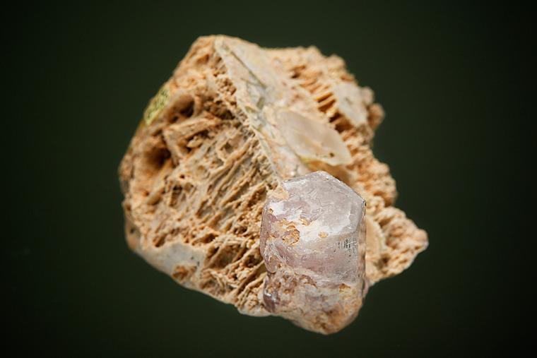 APATITE with QUARTZ on MICROCLINE