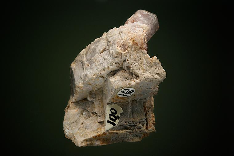 APATITE with QUARTZ on MICROCLINE