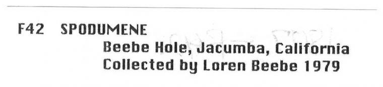 SPODUMENE