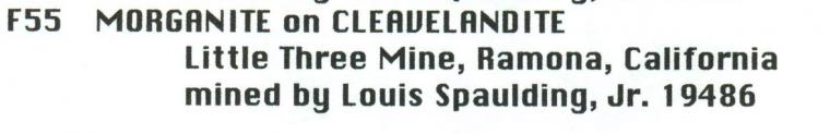 BERYL var. Morganite on ALBITE var. Cleavelandite