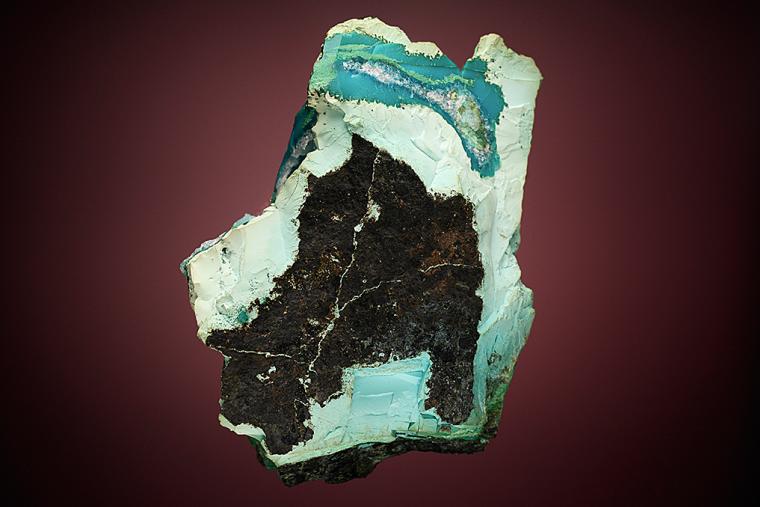 CHRYSOCOLLA with QUARTZ and MALACHITE