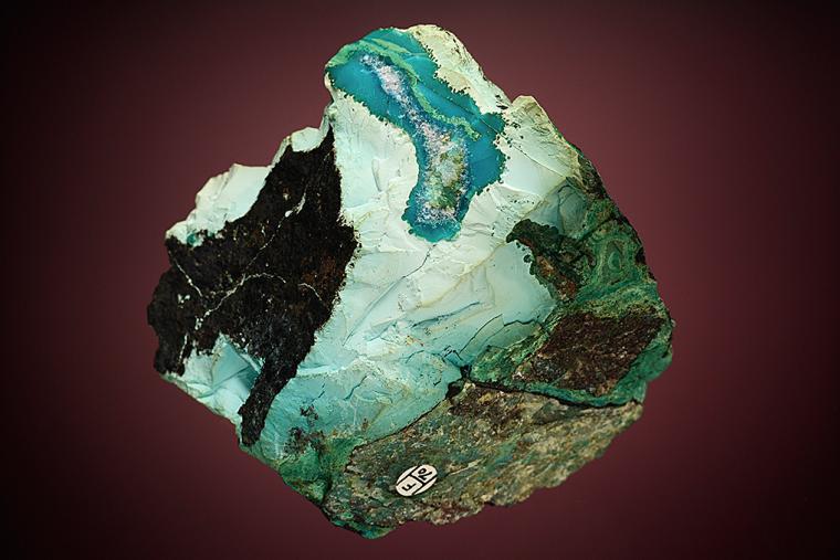 CHRYSOCOLLA with QUARTZ and MALACHITE