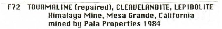 ELBAITE with LEPIDOLITE and ALBITE var. Cleavelandite (repaired)