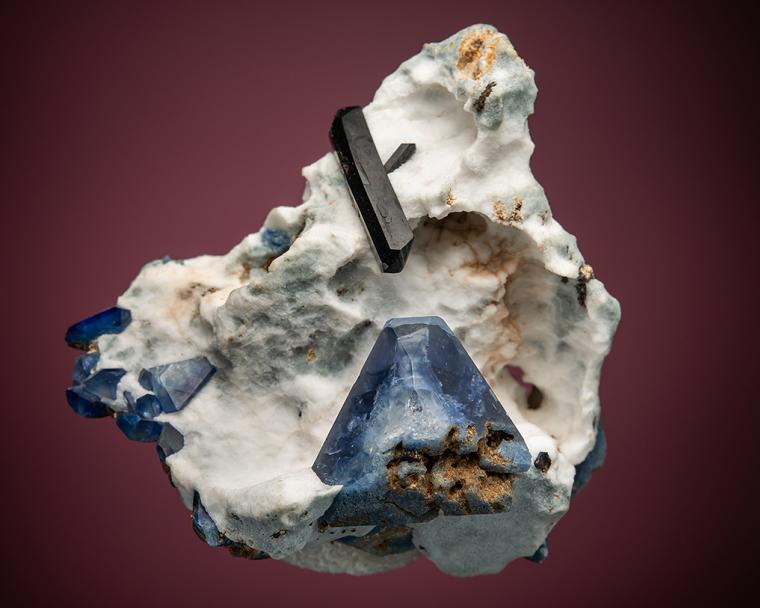 BENITOITE with NEPTUNITE