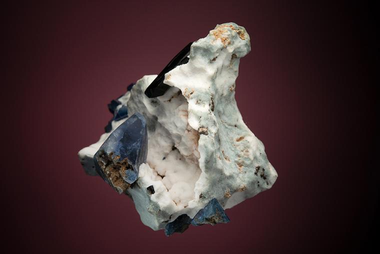 BENITOITE with NEPTUNITE