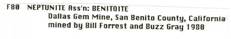 NEPTUNITE with BENITOITE