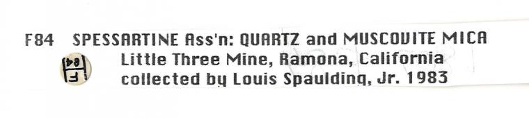SPESSARTINE with MUSCOVITE and QUARTZ var. Smoky on ALBITE var. Cleavelandite