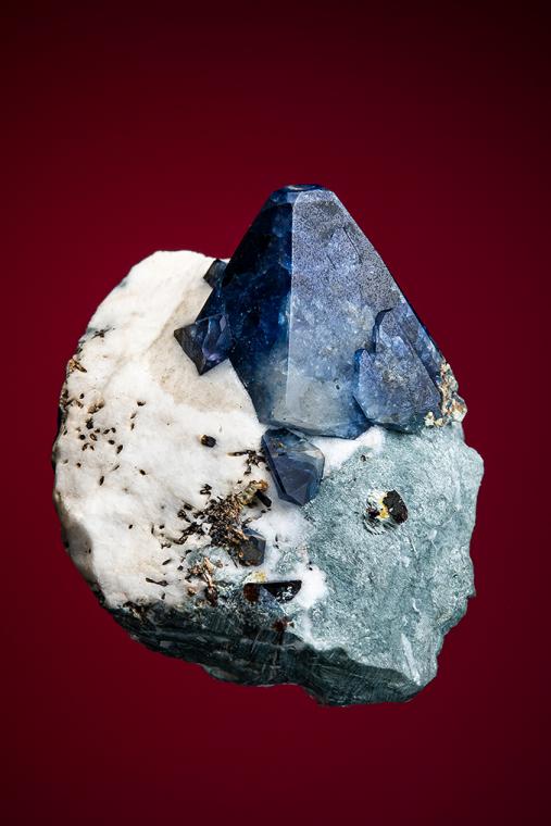 BENITOITE with NEPTUNITE