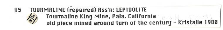 ELBAITE with LEPIDOLITE and ALBITE var. Cleavelandite (repaired)