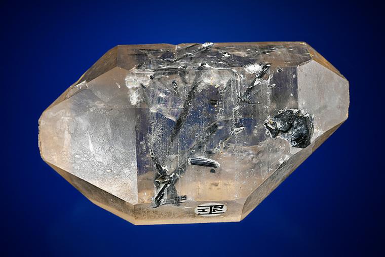 QUARTZ var. Smoky with Tourmaline