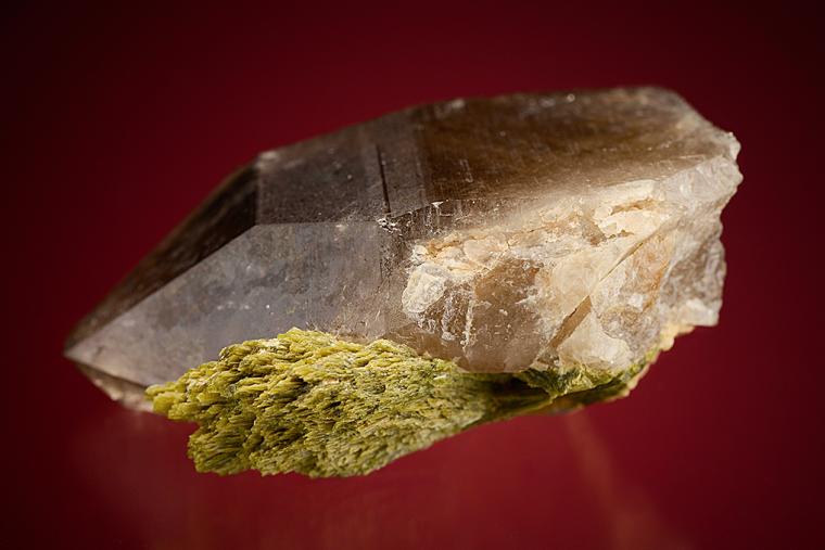 EPIDOTE on QUARTZ