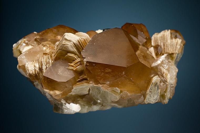 SCHORL and SPESSARTINE with MUSCOVITE and QUARTZ var. Smoky