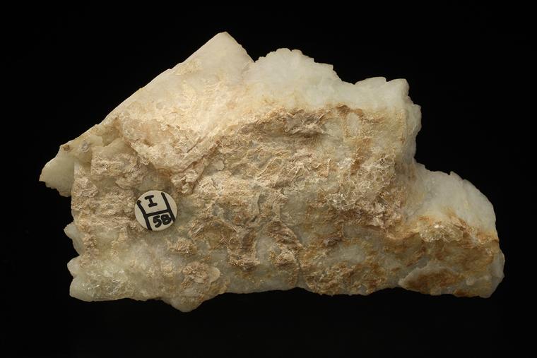MICROCLINE (Baveno twin) on ALBITE var. Cleavelandite