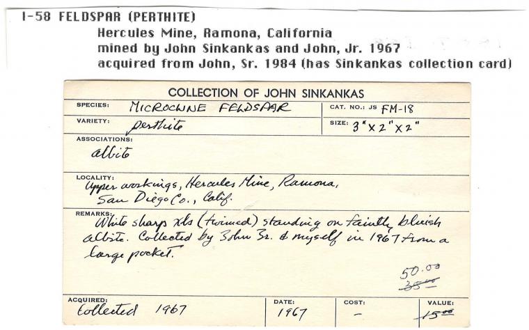 MICROCLINE (Baveno twin) on ALBITE var. Cleavelandite