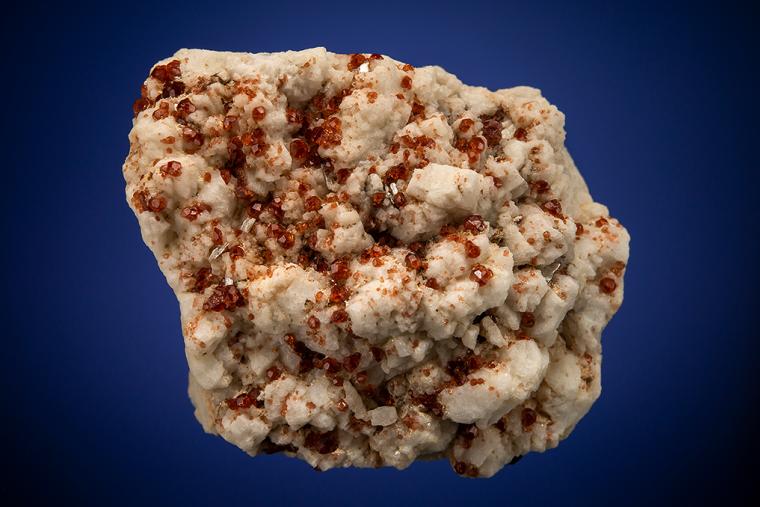 SPESSARTINE on ALBITE