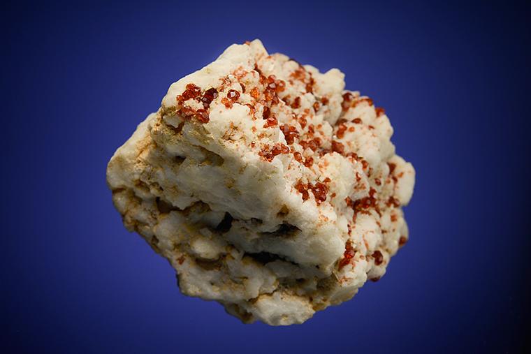 SPESSARTINE on ALBITE