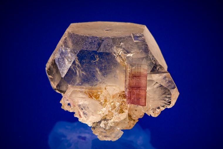 BERYL var. Morganite with ELBAITE