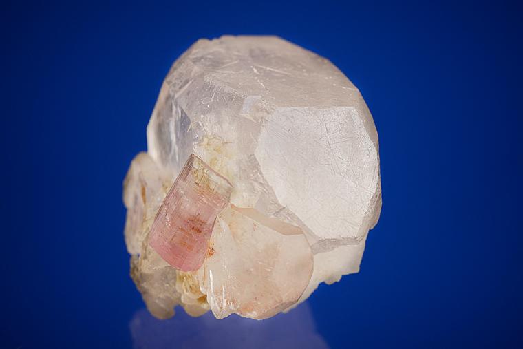 BERYL var. Morganite with ELBAITE