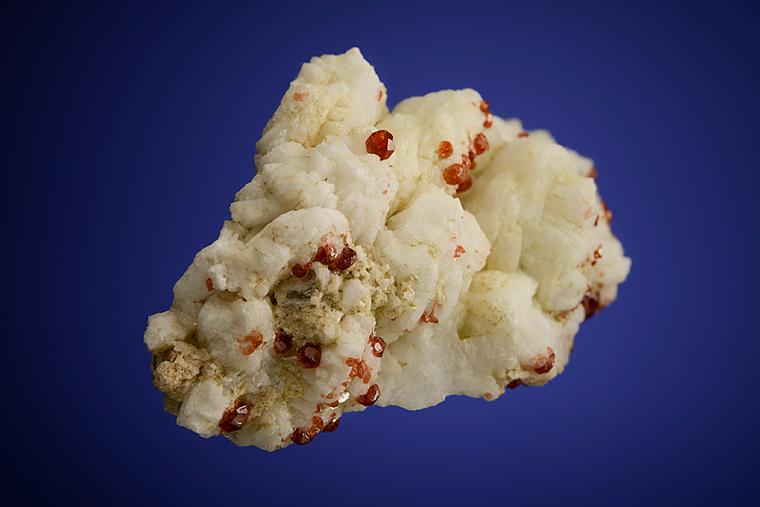 SPESSARTINE on ALBITE
