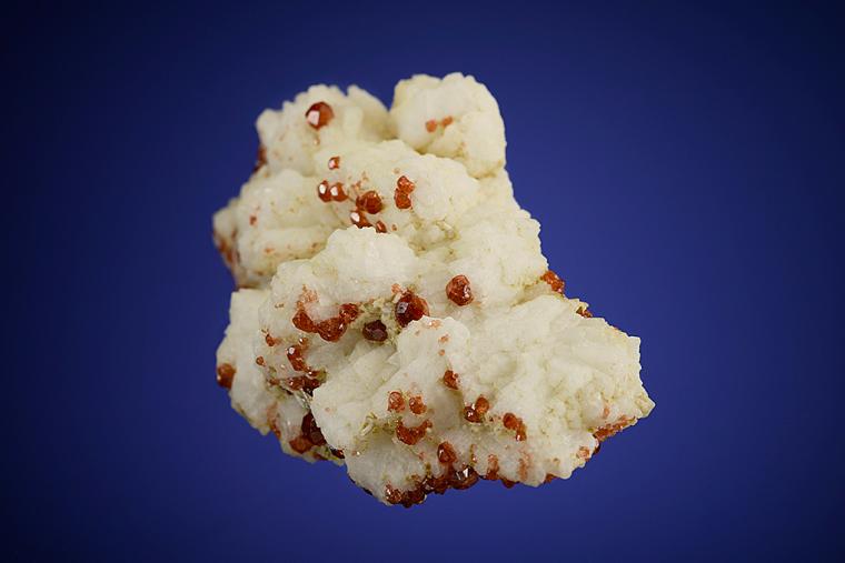 SPESSARTINE on ALBITE