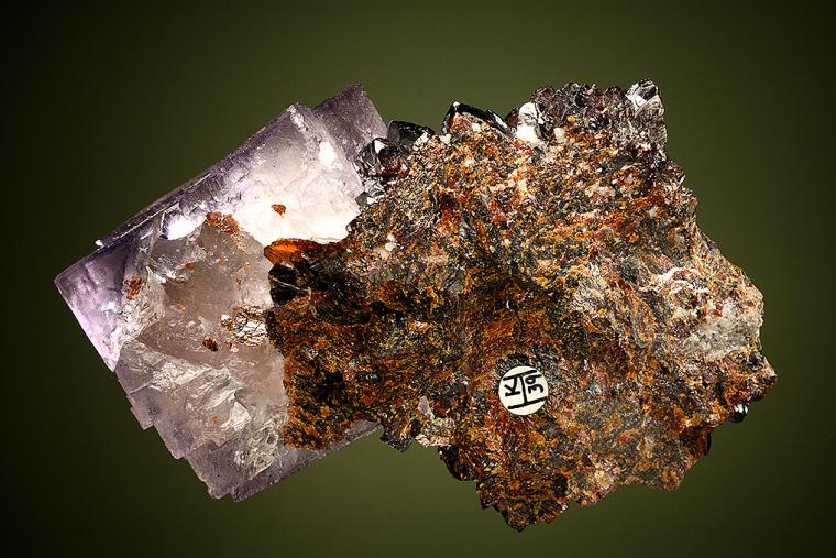 FLUORITE on SPHALERITE