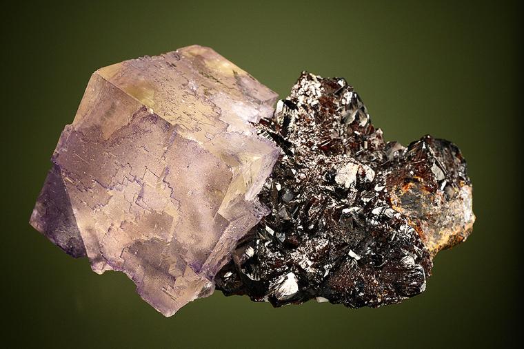 FLUORITE on SPHALERITE