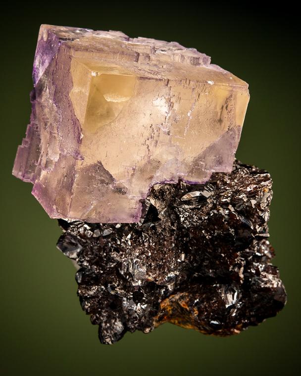 FLUORITE on SPHALERITE