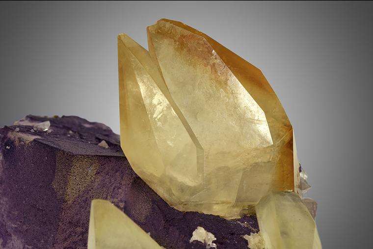 CALCITE on FLUORITE