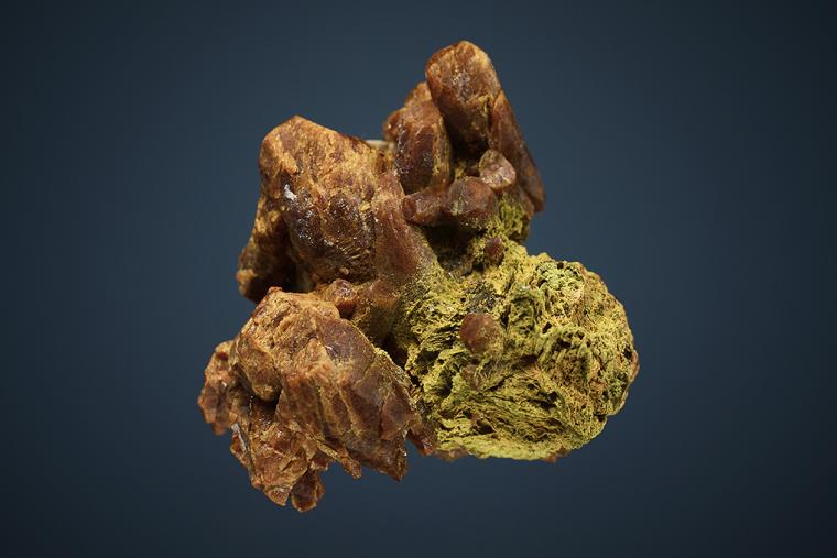 PARISITE-(Ce) with ANNABERGITE after GERSDORFFITE